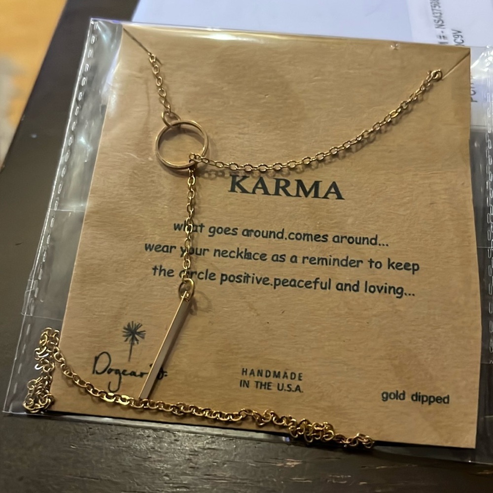 Necklace- gold dipped